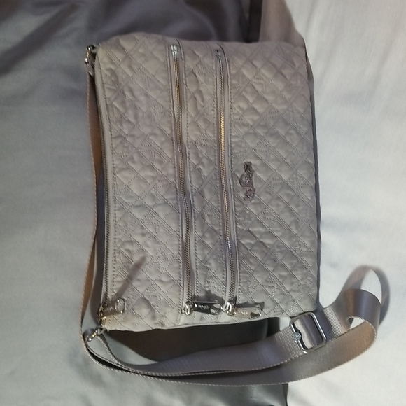 KIPLINGER GREY CROSSBODY BAG STITCHING IN FRONT - Picture 2 of 8